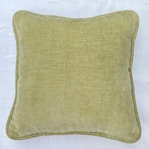 Sage Green Chenille Throw Pillow Square Accent Cushion Home Decor